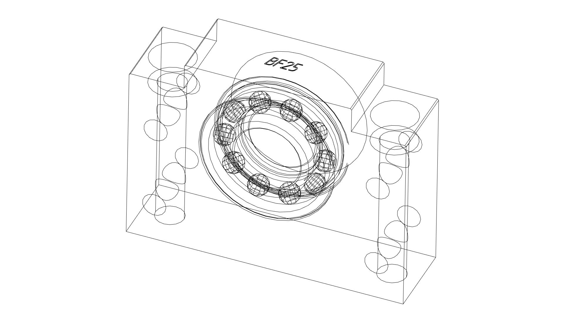 BF25 Supports Model TurboSquid 2010209