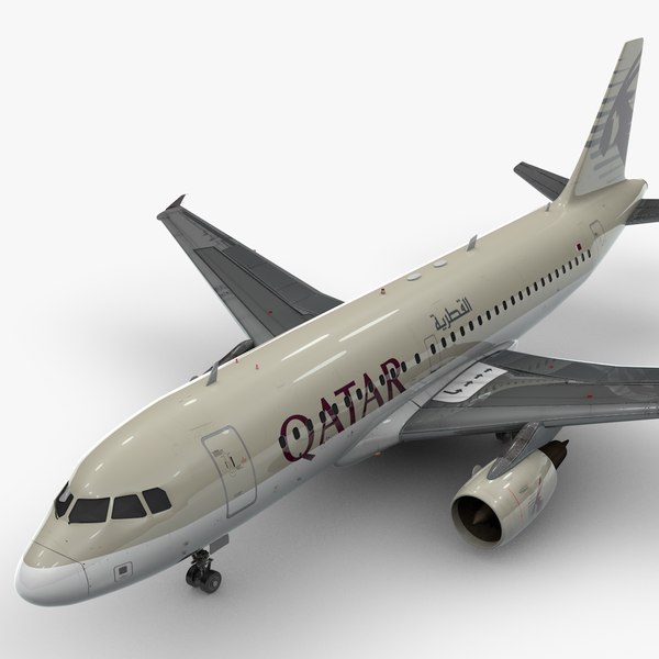 3D AirbusA319-100QATAR AirwaysL1436