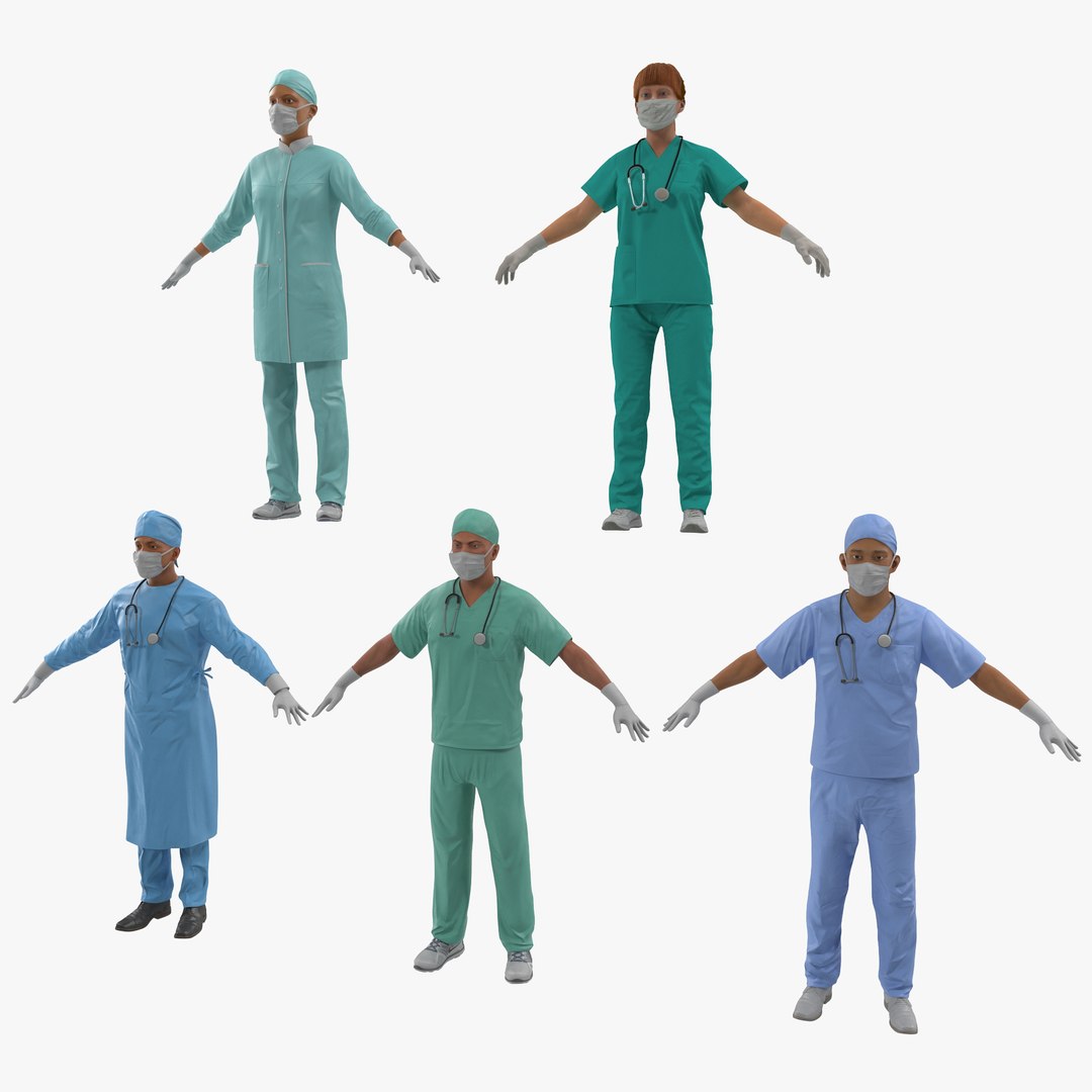 Doctors 3D Models Collection 3D model preview