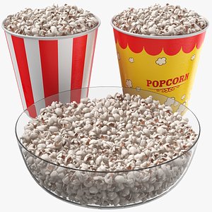 Popcorn Cups And Bowl