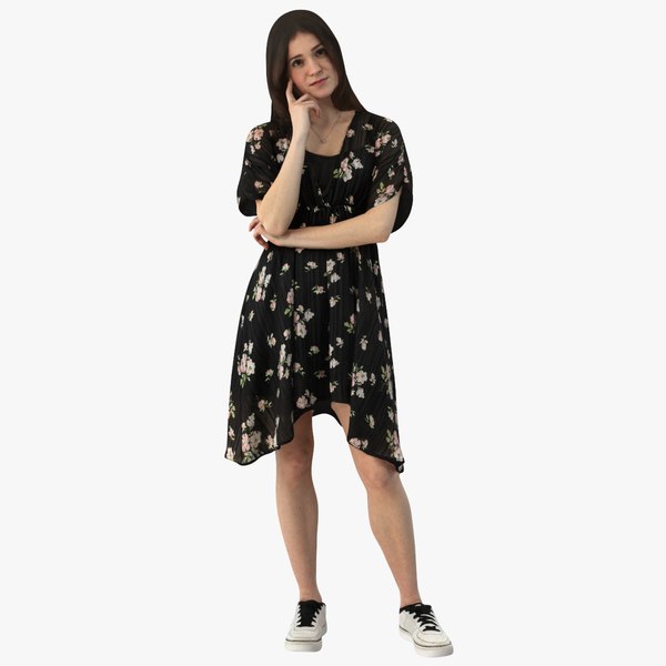 Camila Casual Summer Idle Pose 03 3D model