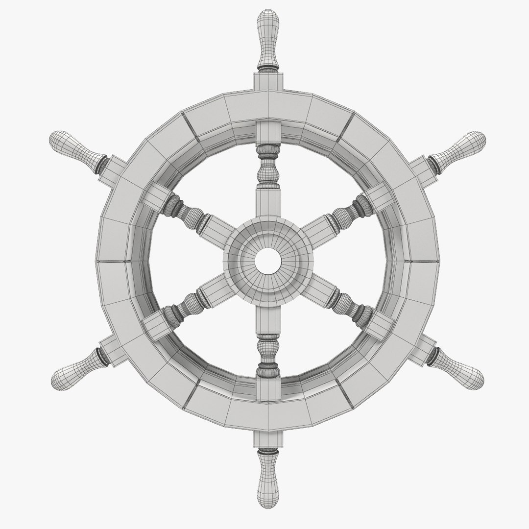 3d Model Ship S Helm