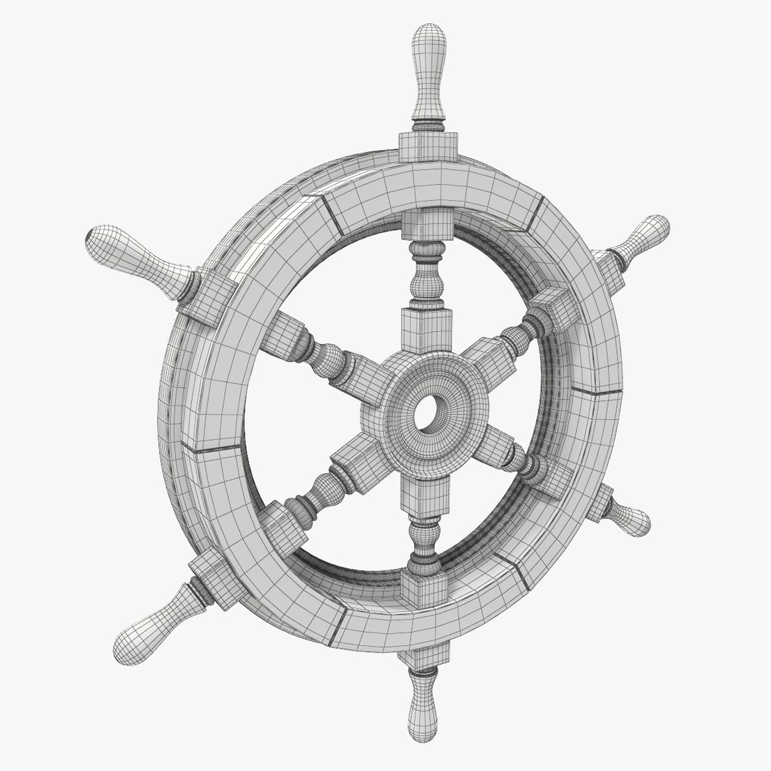 3d Model Ship S Helm