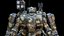Esoscheletro Mech da Combattimento Fantascientifico con 4 Skin Pacchetto PBR