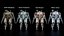 Esoscheletro Mech da Combattimento Fantascientifico con 4 Skin Pacchetto PBR