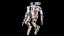 Esoscheletro Mech da Combattimento Fantascientifico con 4 Skin Pacchetto PBR
