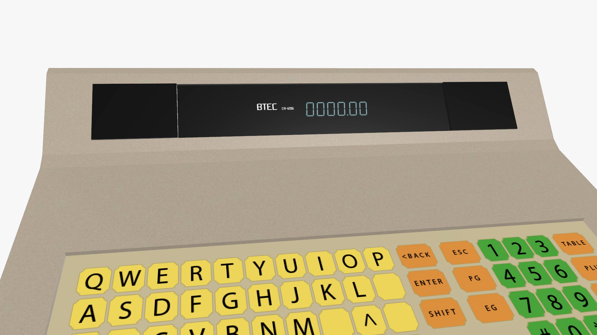 3D Retro Cash Register - 80s Era - TurboSquid 2254357