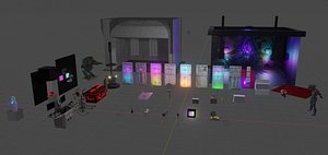 cyberpunk asset kit 3D model