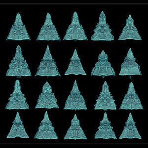 3D model 20 fractal pyramid 3D print model