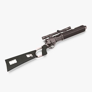 3D model Star Wars EE-3 Boba Fett Carbine Rifle
