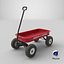 Modèle 3D du chariot à traction en acier classique pour enfant