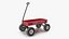 Modèle 3D du chariot à traction en acier classique pour enfant