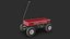 Modèle 3D du chariot à traction en acier classique pour enfant