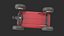 Modèle 3D du chariot à traction en acier classique pour enfant