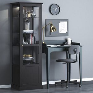 IKEA workplace set with LOMMARP Desk 3D