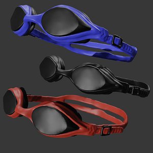 3D Swimming goggles model