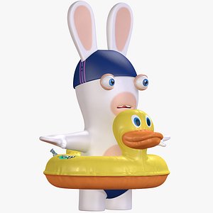 3D model Rabbid Swimmer Character 8K