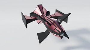 Futuristic Sci-Fi Spaceship 4 model