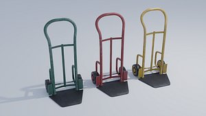 3D Industrial Dolly with 4k and 2K Textures model