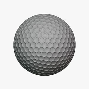 Golf Ball - Geometry Only No Textures No Materials 3D model