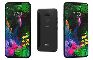 3D LG G8 ThinQ Black Low Poly model