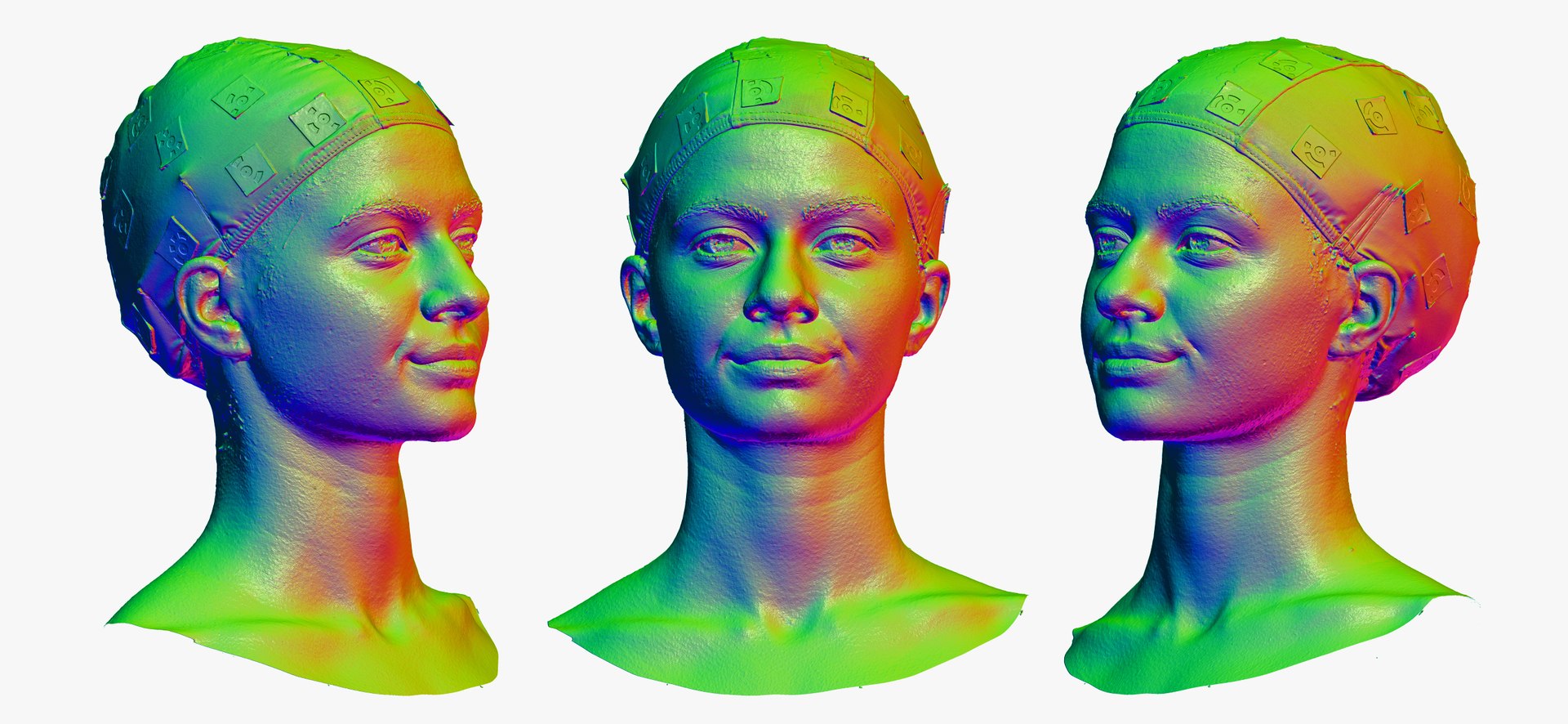 Penelope Human Head Dimpler AU14 RAW Scan 3D Model - TurboSquid 1762328