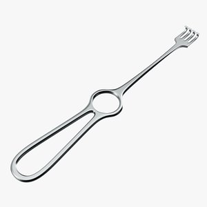 3D Operating Volkman Retractor Surgical Instrument model