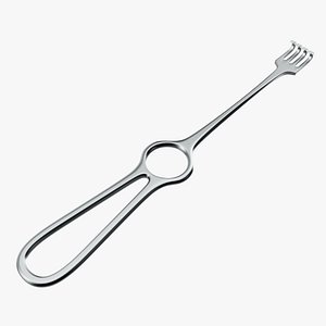 Operating Volkman Retractor Surgical Instrument