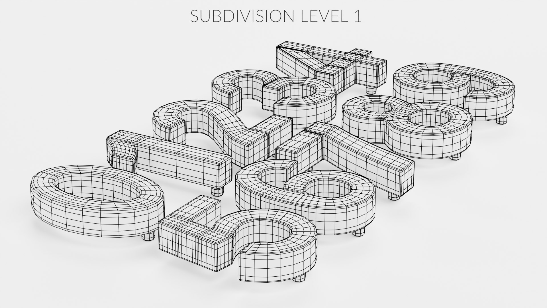 Number Lights 3D Model - TurboSquid 2132922