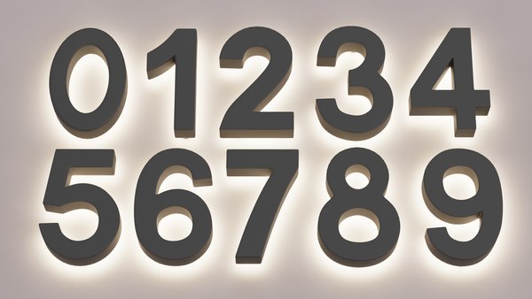 modelo 3d Luces numéricas - TurboSquid 2132922