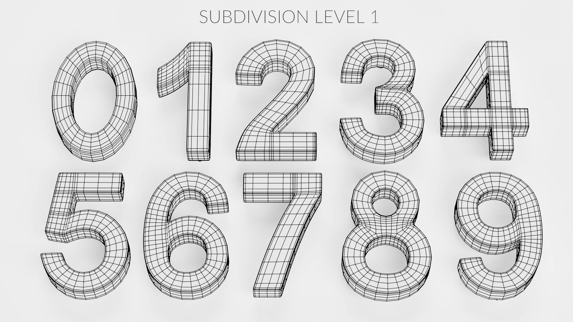 Number Lights 3D Model - TurboSquid 2132922