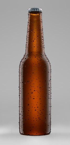 modelo 3d Botella de cerveza con gotas de agua. - TurboSquid 1465297