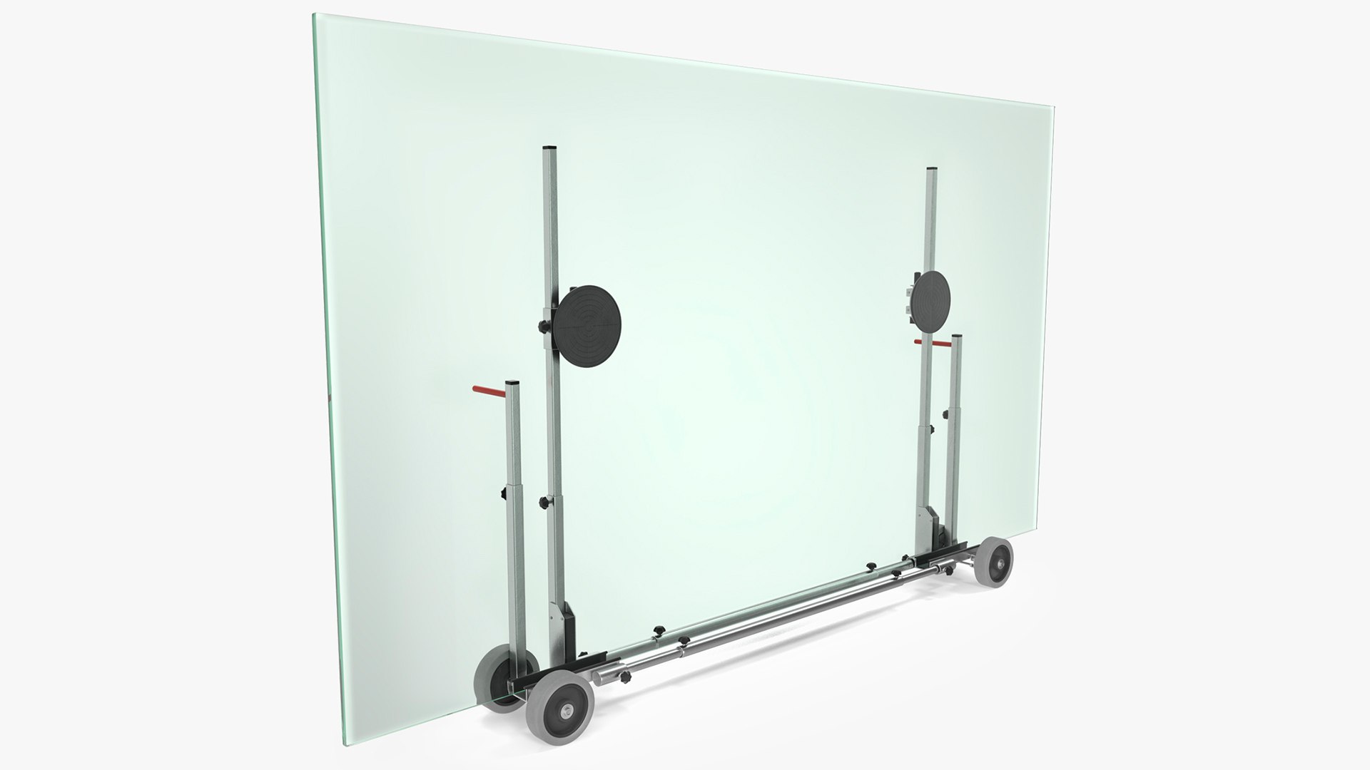 Glass Panel Transport Trolley 3D model preview