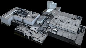 industrial factory buildings terrain photogrammetry