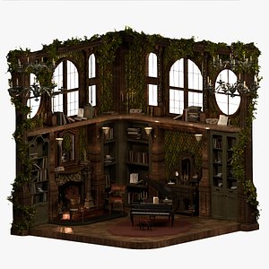 Isometric Victorian Room 3D model