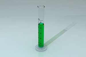 laboratory cylinder 50ml 3D model