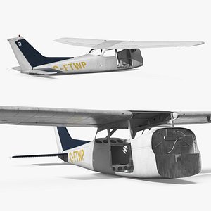 Cessna 172 Fuselage with Exposed Internal Frame