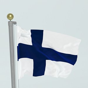 FINLAND FLAG model