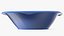Solo Squared Plastic Bowl Blue