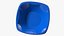 Solo Squared Plastic Bowl Blue
