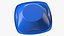 Solo Squared Plastic Bowl Blue