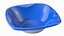 Solo Squared Plastic Bowl Blue