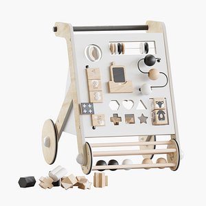 3D model Interactive walkers Activity Baby Push Walker