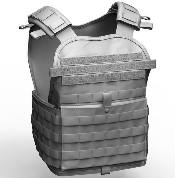 Russian Army Bulletproof Vest 6b45 Ratnik - Marvelous Designer 3D model