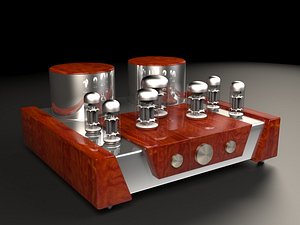 vacuum tube amplifier 3D