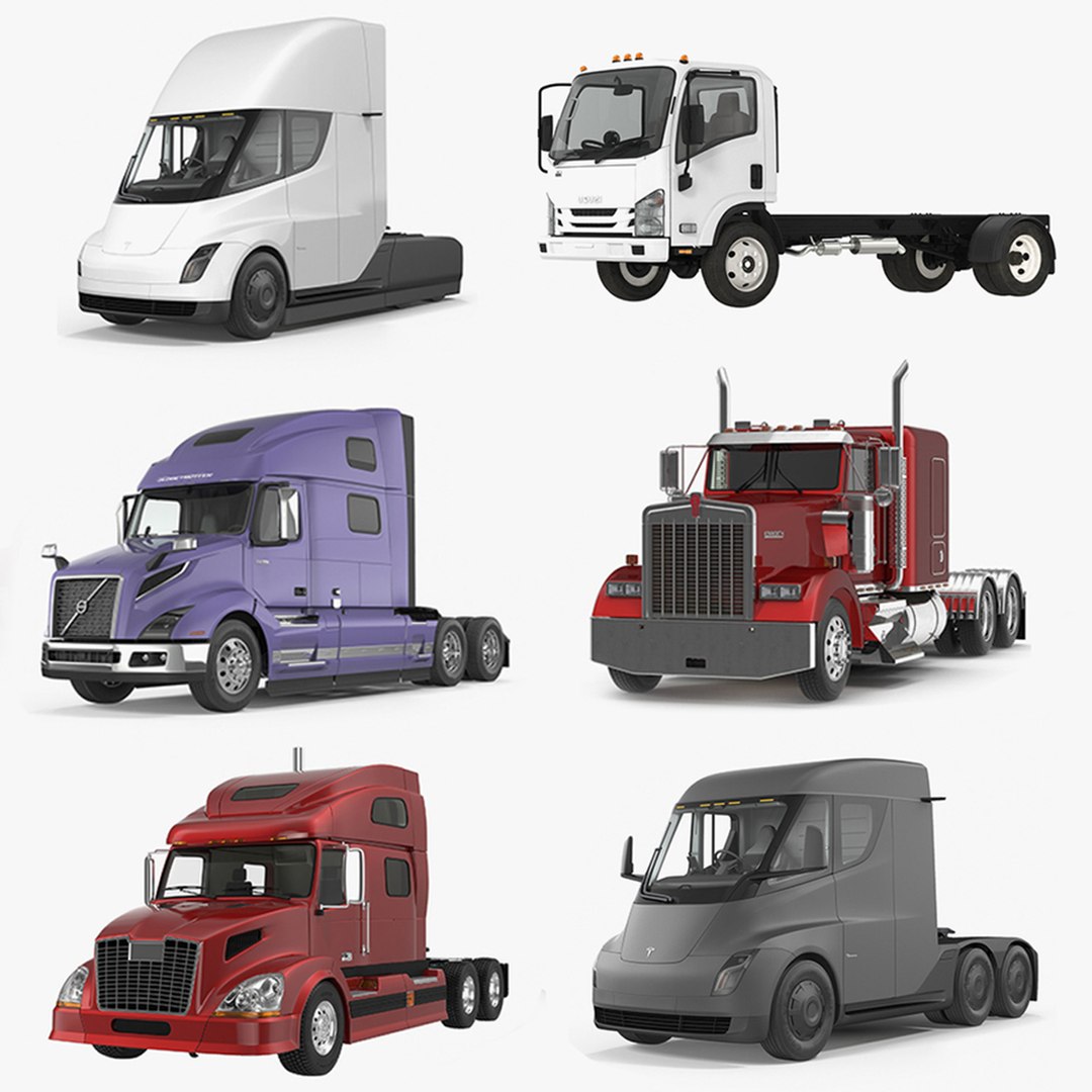 Trucks Collection 2 3D model preview