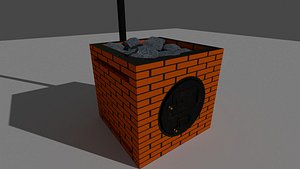 3D Furnace Stove for sauna