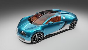 BUGATTI VEYRON GRAND SPORT OCEAN BLUE 3D model