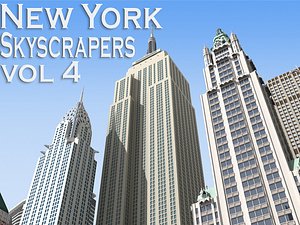 new york skyscrapers building 3d model