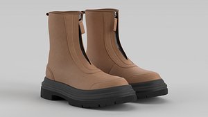 3D model Calf Boot Taupe